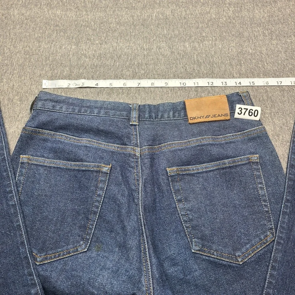 DKNY Jeans Straight Leg Denim Pants Womens 6 Blue Excellent‎ Stretch Y2K Classic